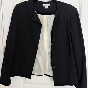 Dressbarn Black Women's Blazer Button-Up size 12